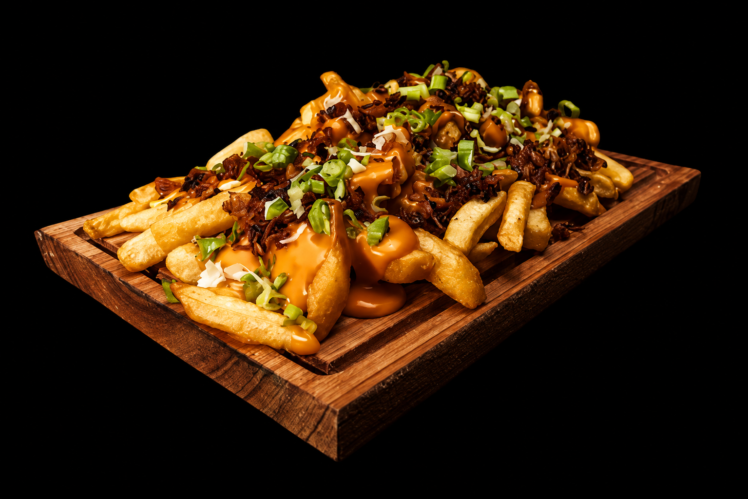 Papas con cheddar
